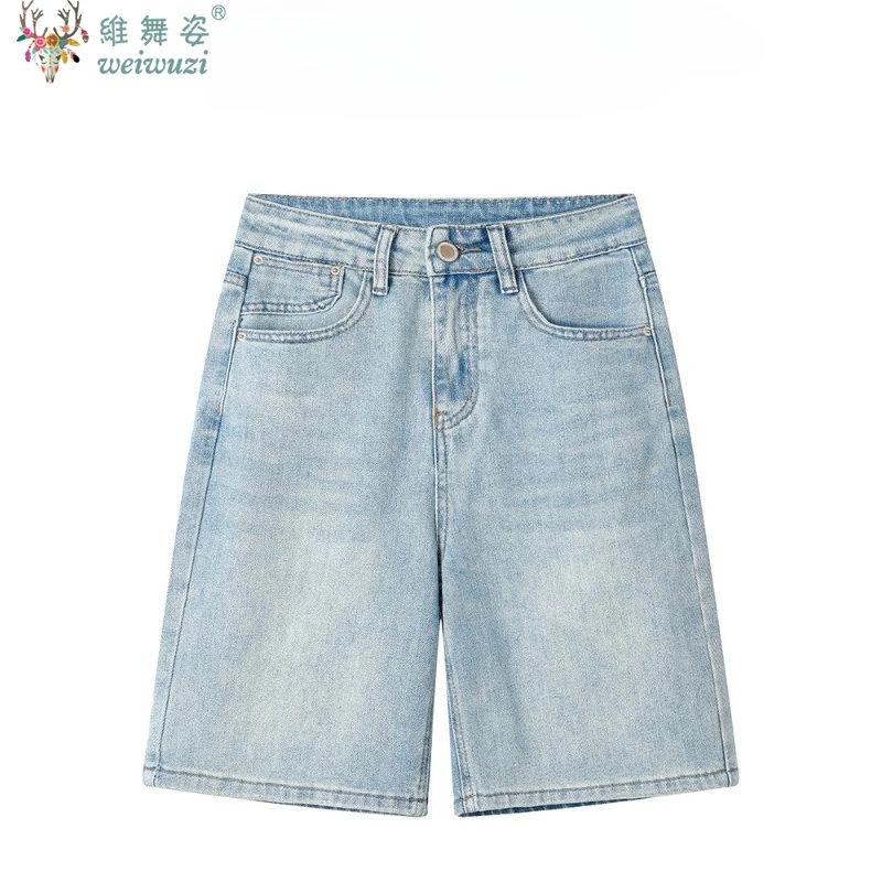 

Модные женские джинсовые шорты со средней высокой талией в стиле ретро, свободные джинсы для отдыха в стиле хип-хоп, уличная одежда в стиле Харадзюку, изысканная и удобная