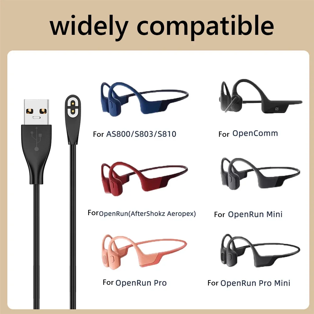 Magnetic Charging Cable USB /Type-C Charger Cable Replacement Charging Cable for Aftershokz Aeropex AS800/Shokz OpenRun Pro