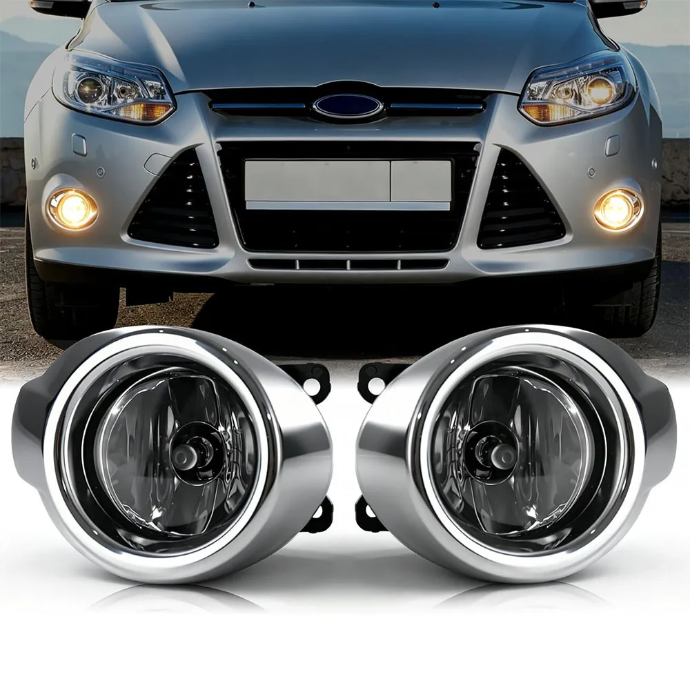 

Halogen Fog Light Compatible with Ford Focus S SE SEL 2012 2013 2014 Front Bumper Driving Fog Lamps Assembly IP67 Waterproof