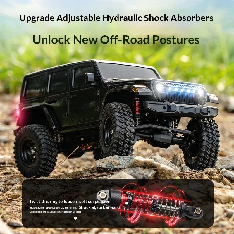 

JJRC C8801 PRO профессиональный класс RC Rock Crawler Черная версия воина Jeep Wrangler Модель внедорожника