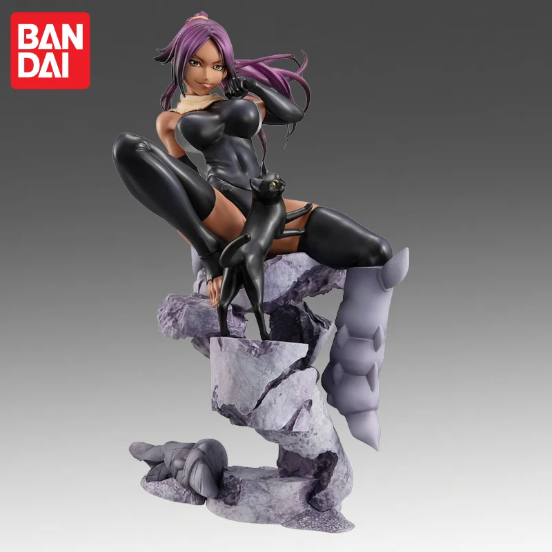 

В наличии: Оригинальная фигурка Bandai Megahouse Bleach Shihouin Yoruichi, новая, в коробке, модель персонажа аниме, игрушка.