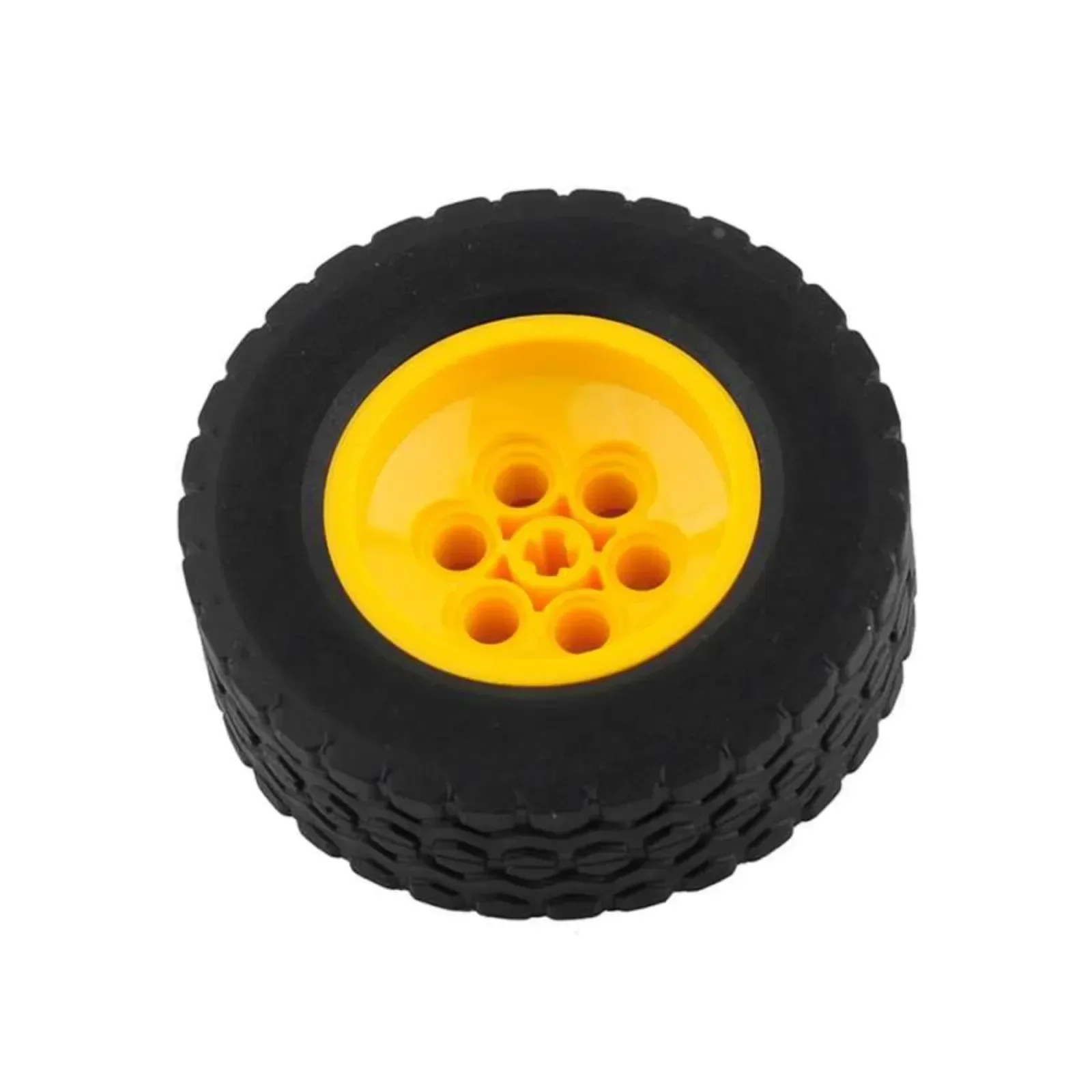 Ruedas con función de potencia MOC, paquete de 4 ladrillos de construcción de 62x20mm para modelos técnicos de chasis de coche RC