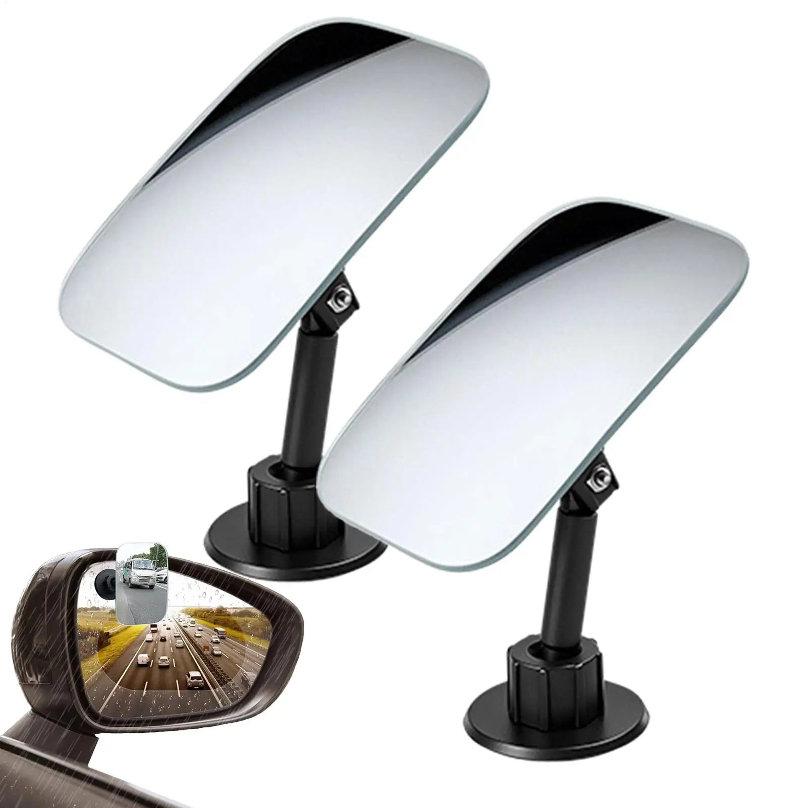 

1pair Car Blind Spot Rearview Mirror Wide Angle Side Rear Mirrors Car Side Mirrors Car Reverse Auxiliary Rearview Convex Mirror
