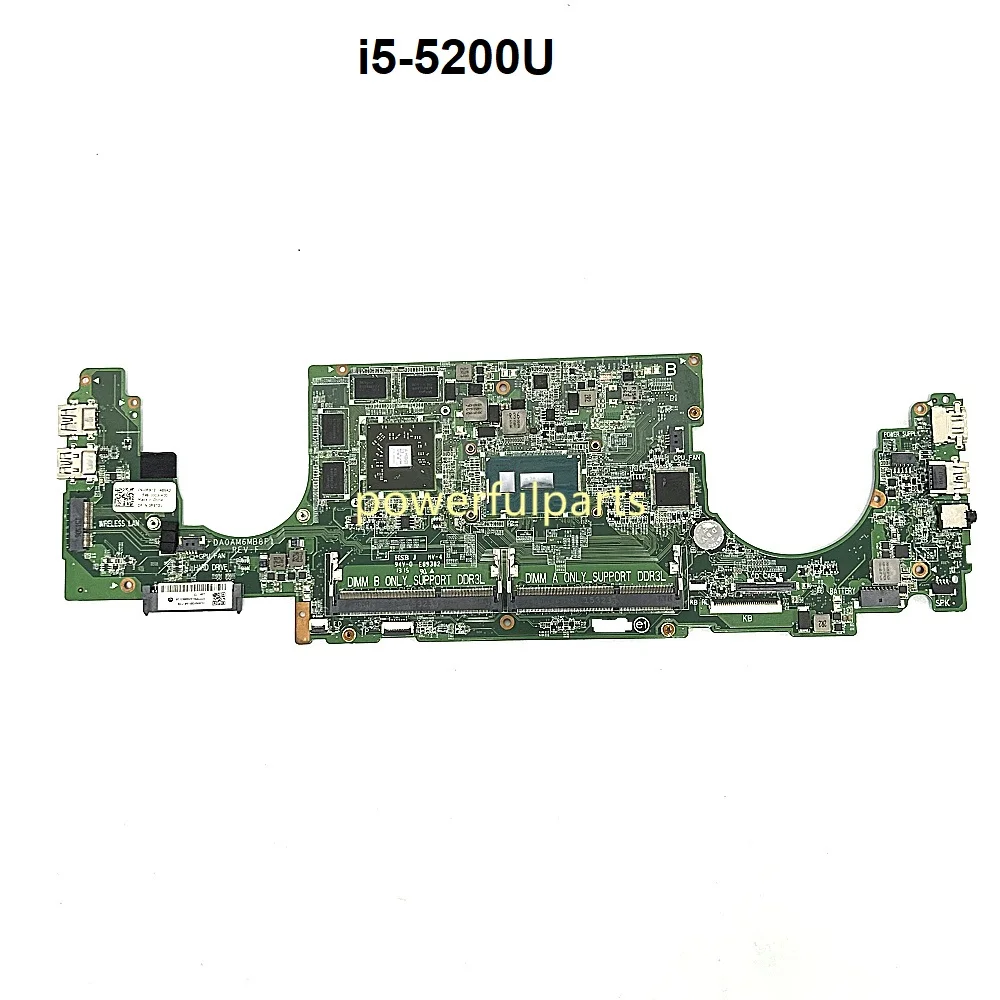 

0R9T31 для DELL Inspiron 15 7548, материнская плата для ноутбука DA0AM6MB8E0 DA0AM6MB8F1 i5-5200u, процессор с встроенным процессором AMD, работает хорошо