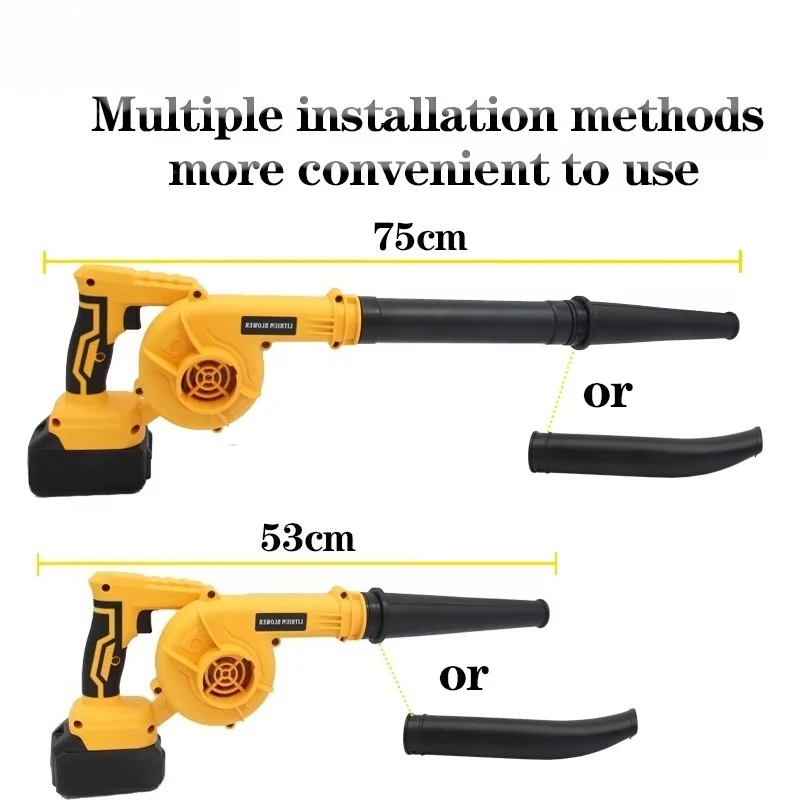 New Style 2 in 1 Blowing Suction Leaf Dust Collector Turbo Blower Garden Cordless Vacuum Clean Air Blower for  21V Battery