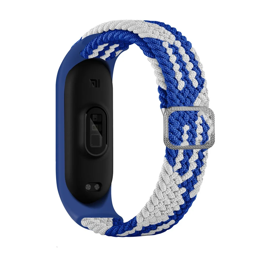 Elastic Nylon Strap for Xiaomi Mi Band 7 6 5 4 3 Bracelet Adjustable Wristband for Mi Band 6 5 NFC Mi Band 4 3 Smart Watch Strap