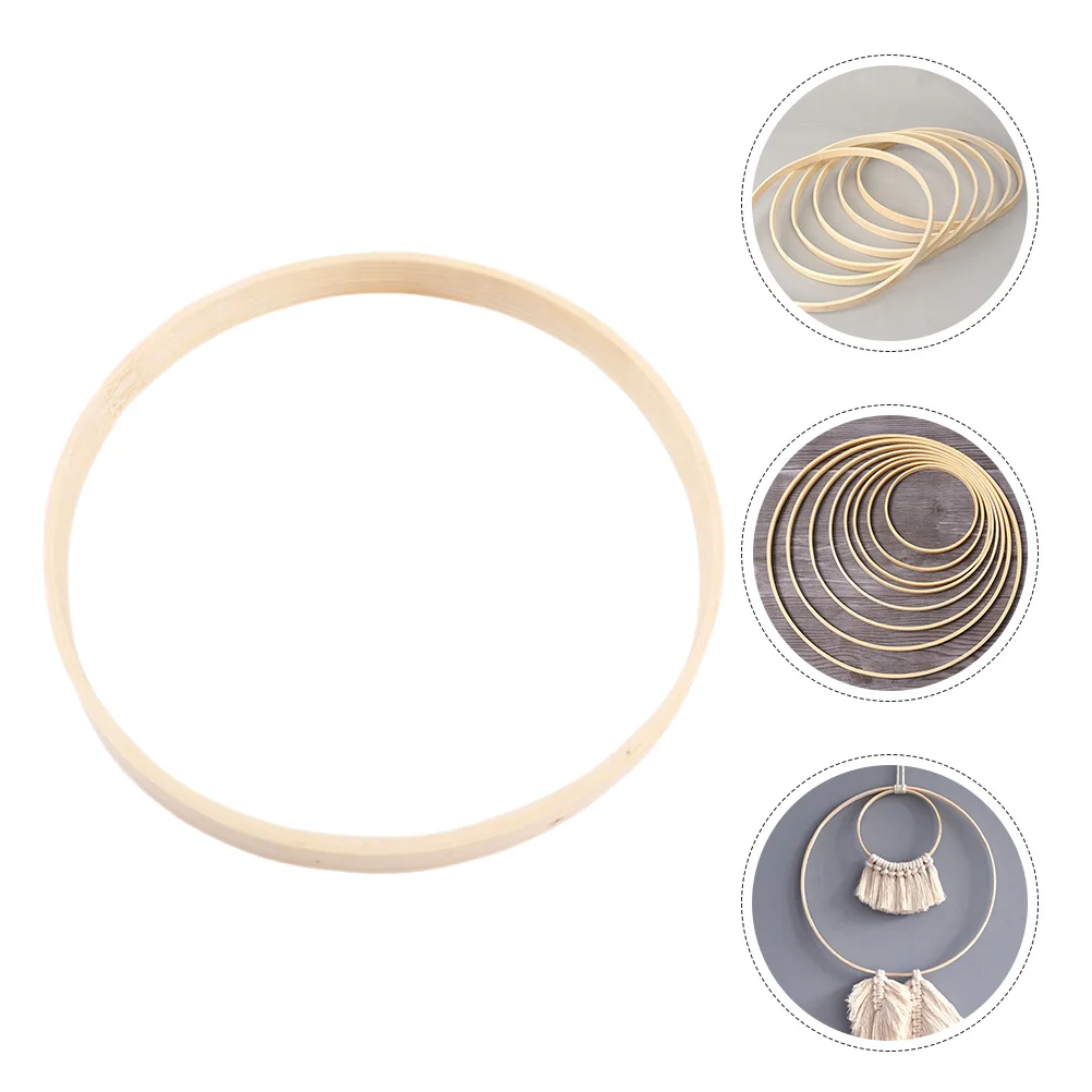 

8 Pcs Dreamcatcher Accessories Rings Macrame Hoops Hanging Wreath Frame Handy Sewing Craft Flower