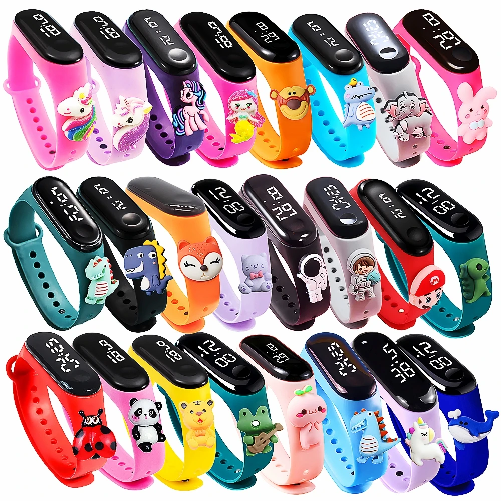 Sports Smart Touch Watch For Kids Birthday Gift Fashion Outdoor Waterproof Kids Watches Boys Girls Led Digital Watches Bracelet