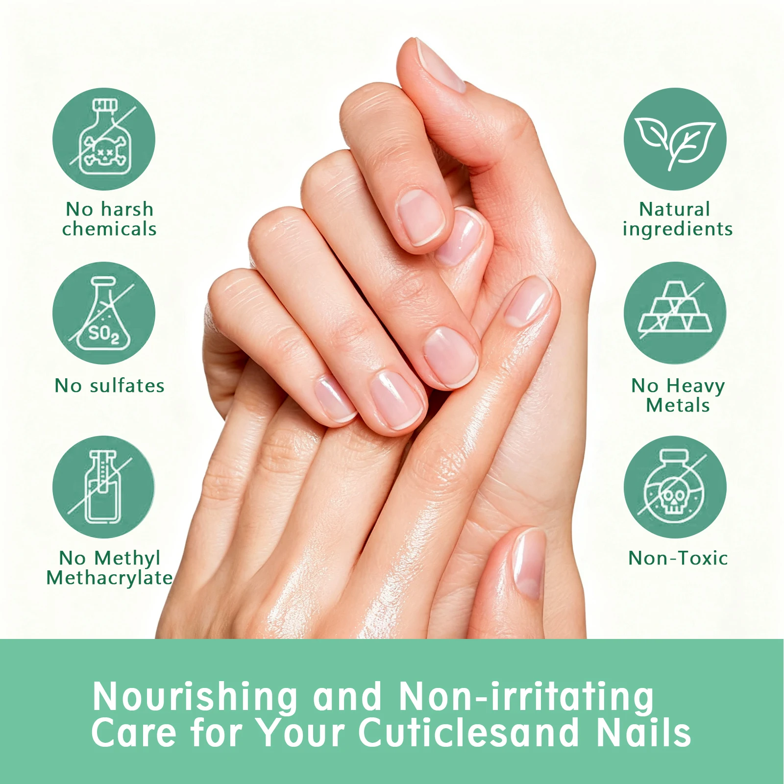 12 مل مركب لفن الأظافر بالأحماض الأمينية زيت مغذي يهدف الأظافر الهشة والتالفة، يرطب سرير الأظافر، ويعزز النمو