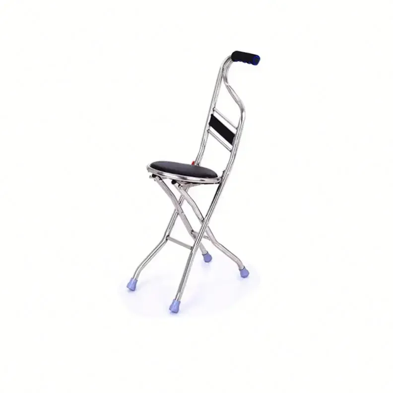 Walking Cane Seat Chair with Three or Four Legs Medical Devices Walking Stick Health Care Walking Stick with Seat
