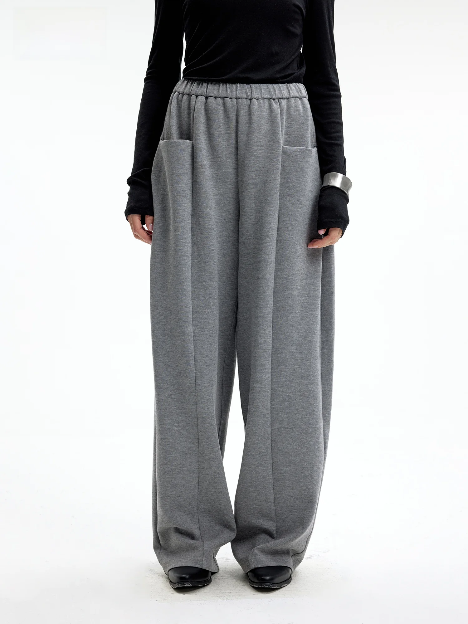 

Wildund 2025 New Sport Pants Elastic Waist Slim Fit Big ket Wide Leg Long Trousers Casual Comfortable Women's Faion