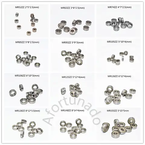 Miniature Bearings Set 10 pcs Afortunado