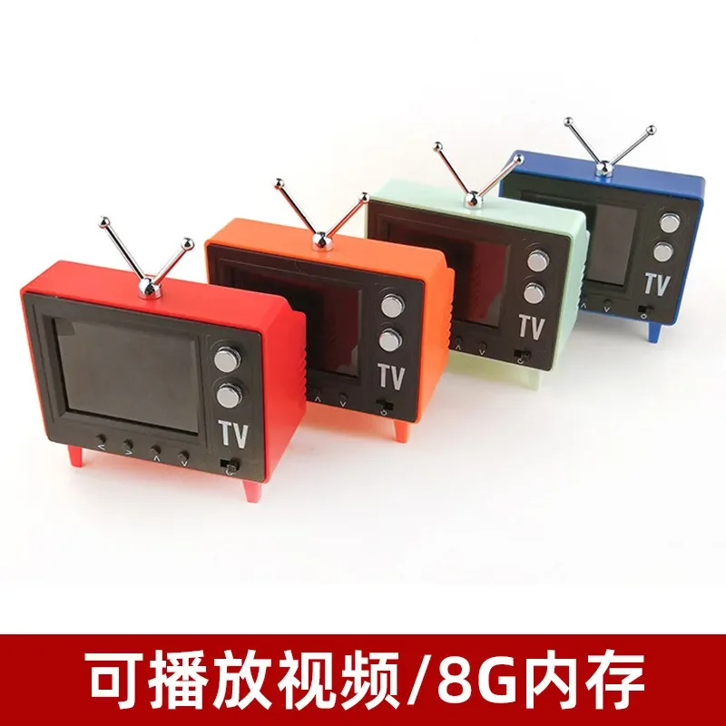 Mini small TV can watch and play 12-minute baby house miniature scene furniture model living room simulation props