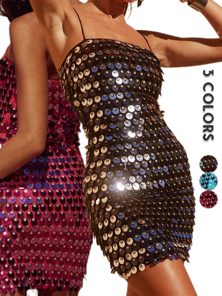 Abbigliamento Rave Sexy 90s: Il Vestito Glitter Sequins Perfetto per la Notte di Festa
