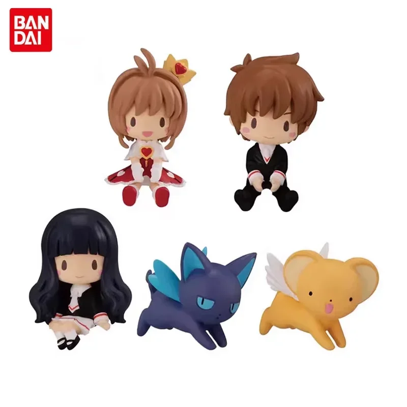 

BANDAI Original Card Captor Gashapon Toy KINOMOTO SAKURA LI SYAORAN Hug the data cable series Action Figure Model Capsule Toy