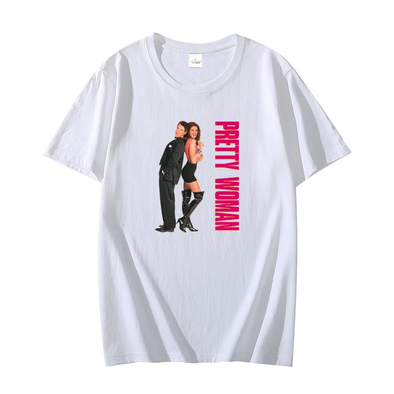 

Pretty woman movie poster graphic t shirts Tee Top short sleeve t-shirts oversized t shirt Summer Cotton T-shirt Men's clothing