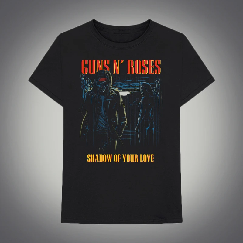 Shadow of Your Love Guns N' Roses Band T-Shirt Cotton Graphic Tee Men Women Summer Streetwear