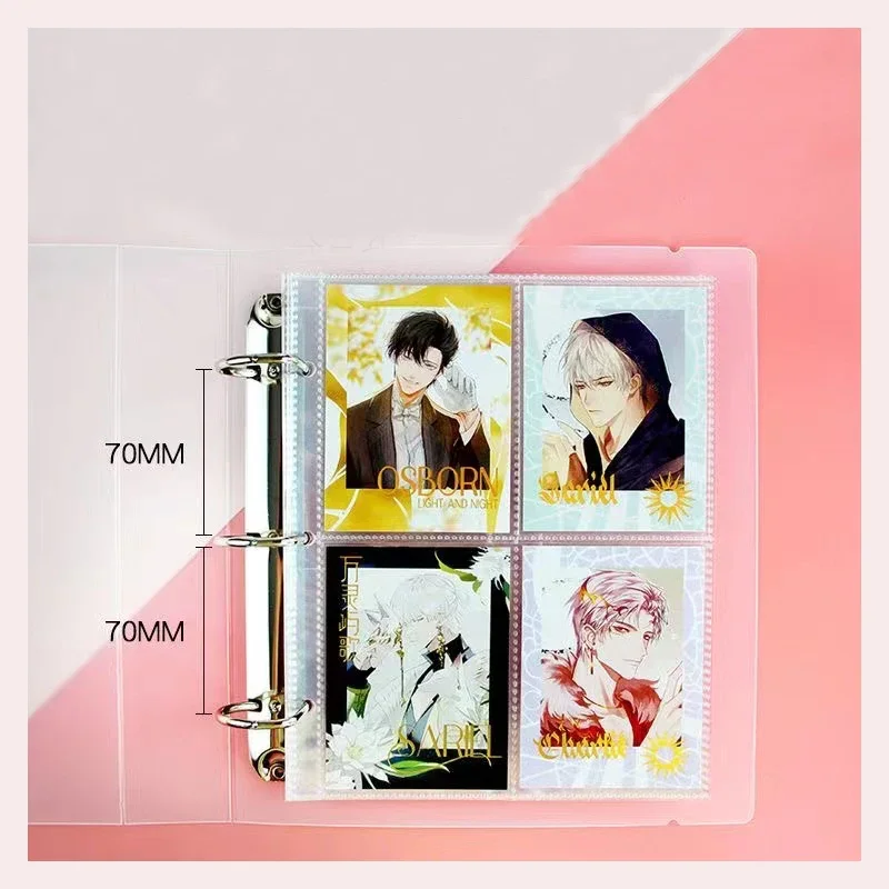A5 7 Ring Binder Refill Sleeves Clear 1 2 3 4 Pockets Double Sided 4x6 10x15 Postcard Photocard Sleeve PVC Free Photo Album Page
