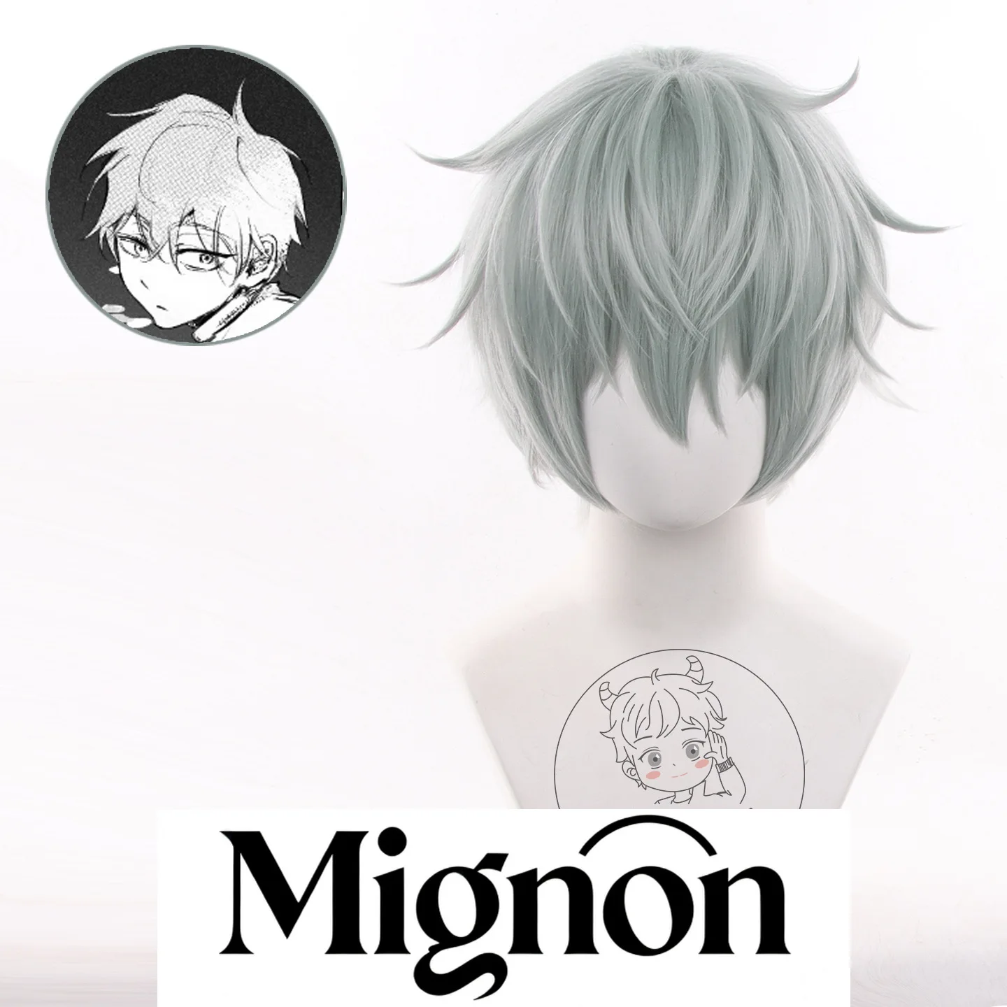 

Парик для косплея Alien Stage TILL, синий, серый, разрывающиеся корни, подарок на Хэллоуин