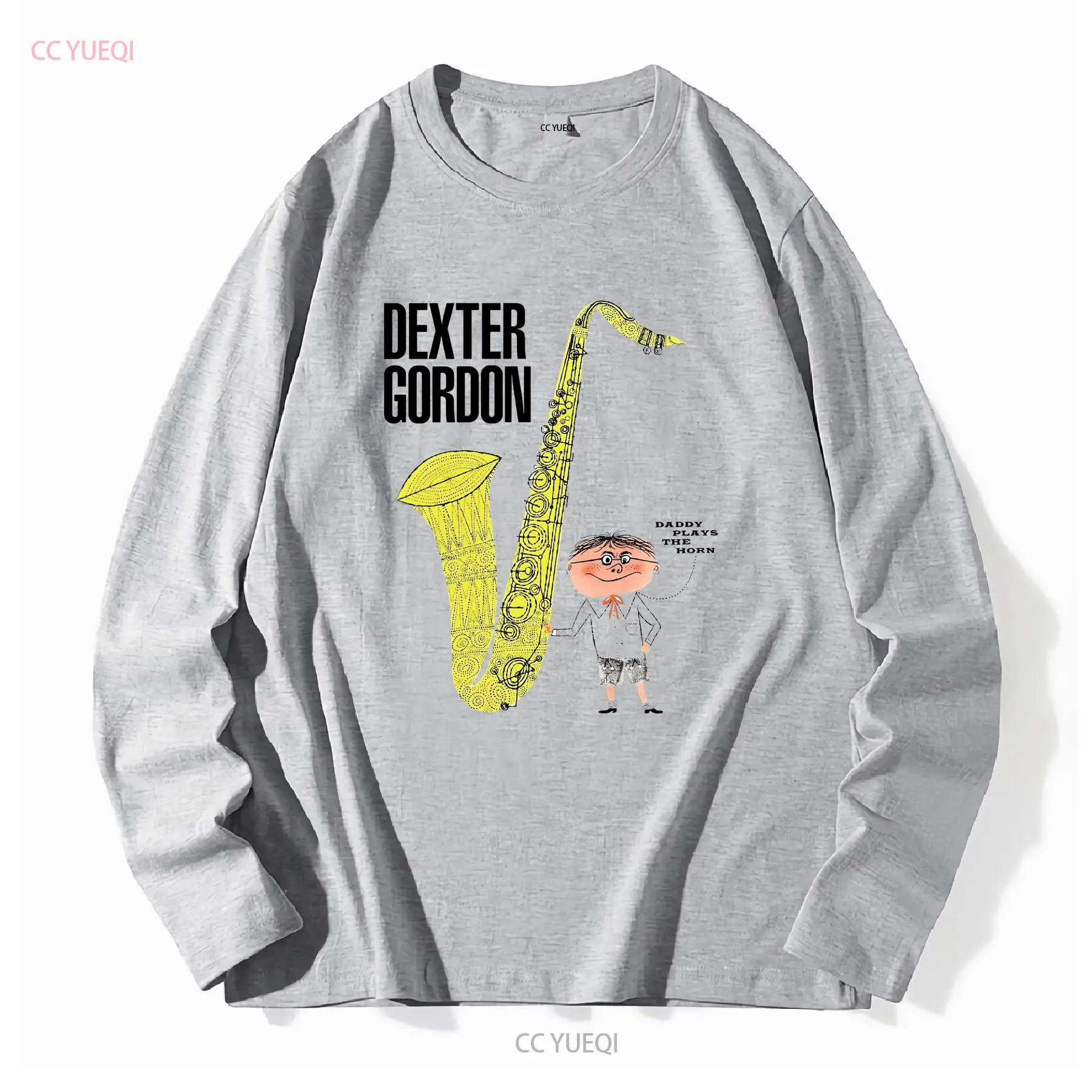 Vintage Dexter Gordon Jazz T-Shirt Men's Casual Print