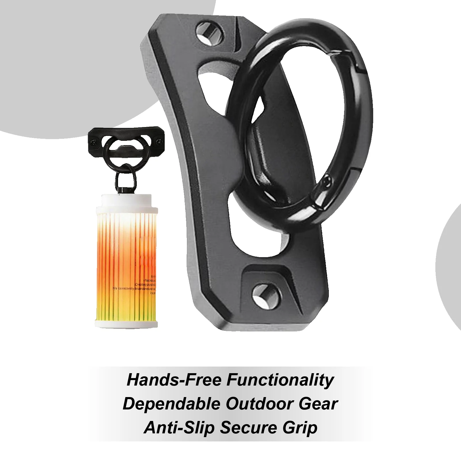 

6PCS Heavy Duty Camping Hooks Curved Tent Hangers for Outdoor Gear Organization, Non-Slip Storage Holder for Lantern Backpack