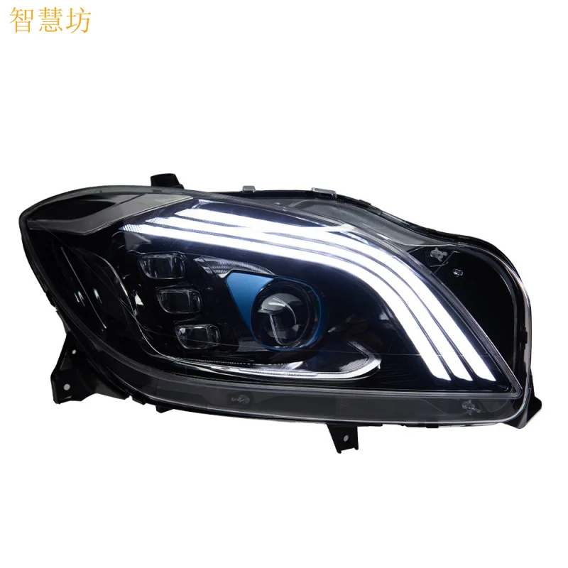 

Suitable for 12-15 Mercedes-Benz ML Headlight Assembly W166 Modified Maybach Style Daytime Running Lights Flowing Lights LED Lig