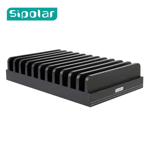 Suporte de estação de carga multifuncional, doca de carregamento, suporte de emenda, caixa de armazenamento para iPhone 5, 6S, 7 Plus, iPad, MAC, tablets