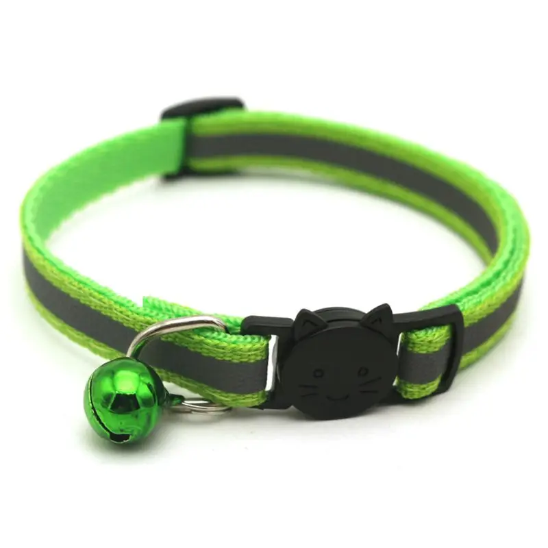 12 Pcs Reflective Dog Collar with Safety Locking Buckle Adjustable Pet Collars