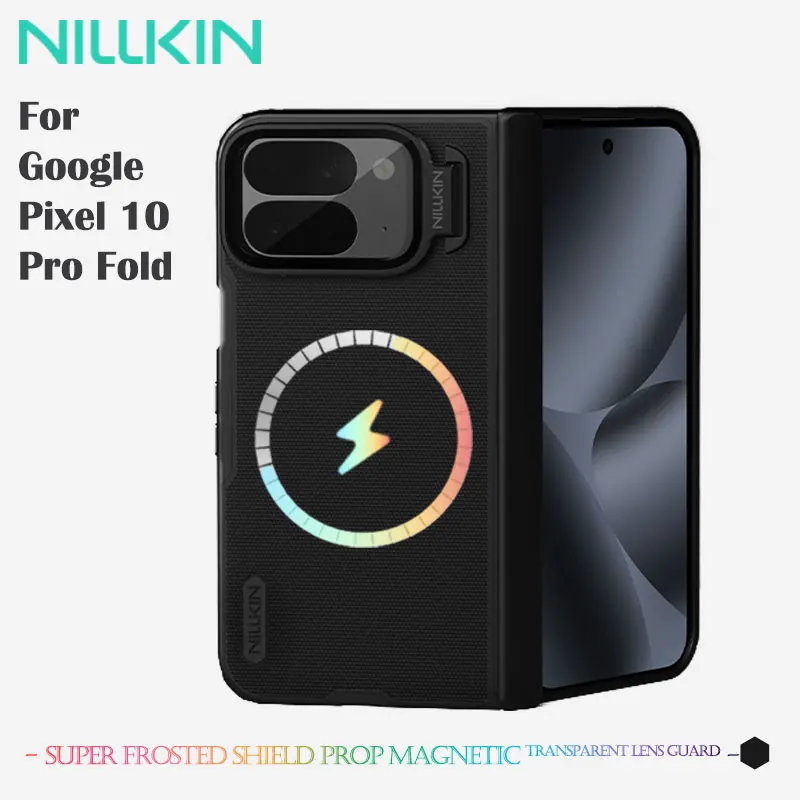 

Для Google Pixel 10 Pro Fold, суперматовый экран NILLKIN, высокопрозрачный чехол для камеры, магнитная присоска, прочный складной