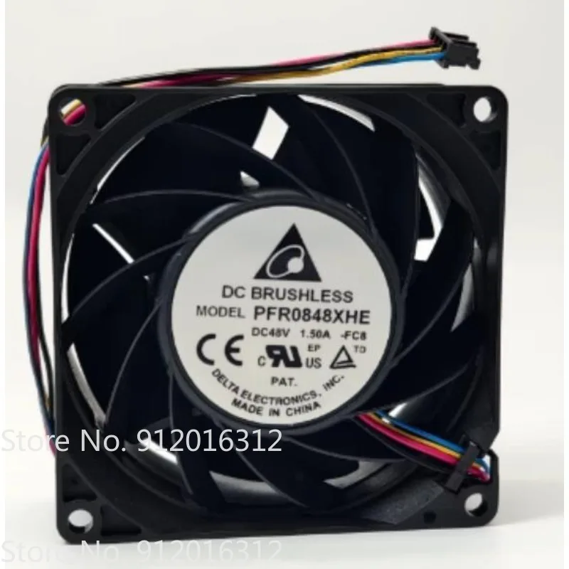 

Оригинальный вентилятор охлаждения для Delta 8038 PFR0848XHE DC48V 1.50A 4-проводной 8 см 80*80*38 мм