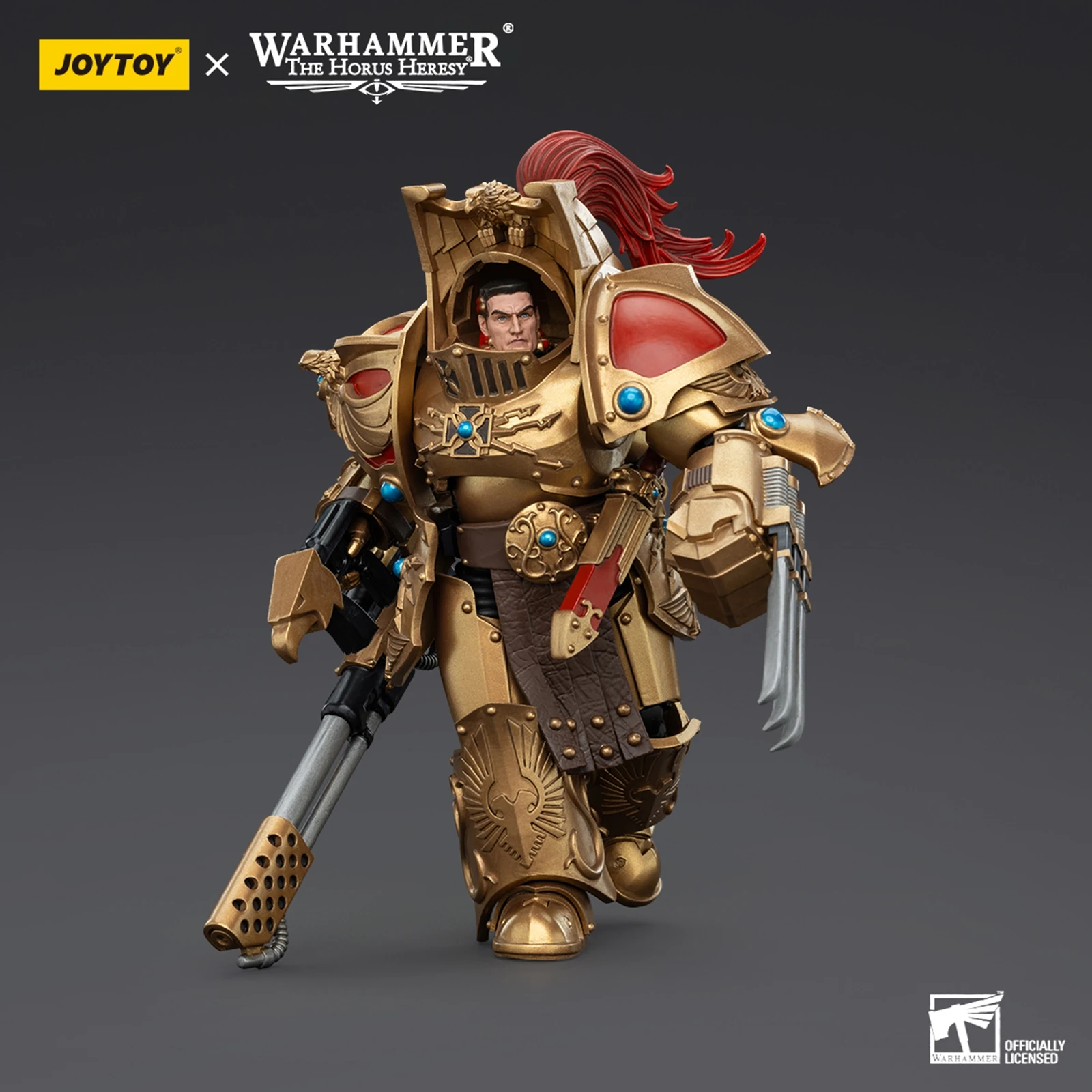 JOYTOY Warhammer 40K 1/18 액션 피규어 13.7cm Legio Custodes Aquilon 터미네이터 스쿼드 Aquilon with Weapon