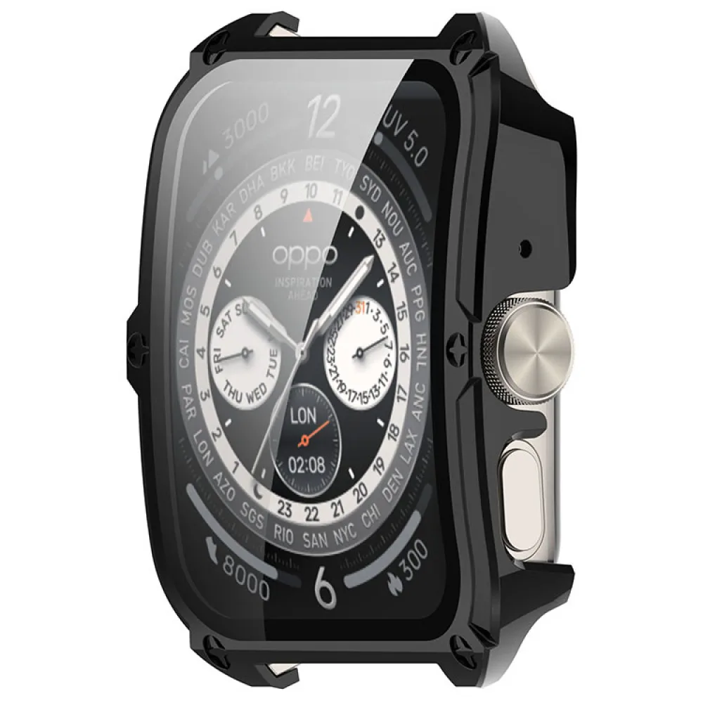 เคสสำหรับนาฬิกา OPPO เคส4Pro Watch เคสป้องกันแบบออลอินวัน + PC กระจกนิรภัยอุปกรณ์เสริมสำหรับนาฬิกา