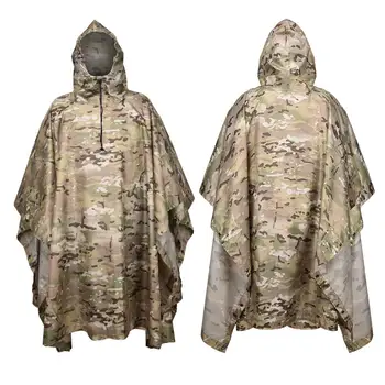Camouflage Tactical Raincoat for Man Portable Folding Adult Army Waterproof Covered Military Poncho Women Motorcycle Rain Coat 2 Camouflage Tactical Raincoat for Man Portable Folding Adult Army Waterproof Covered Military Poncho Women Motorcycle Rain Coat 2