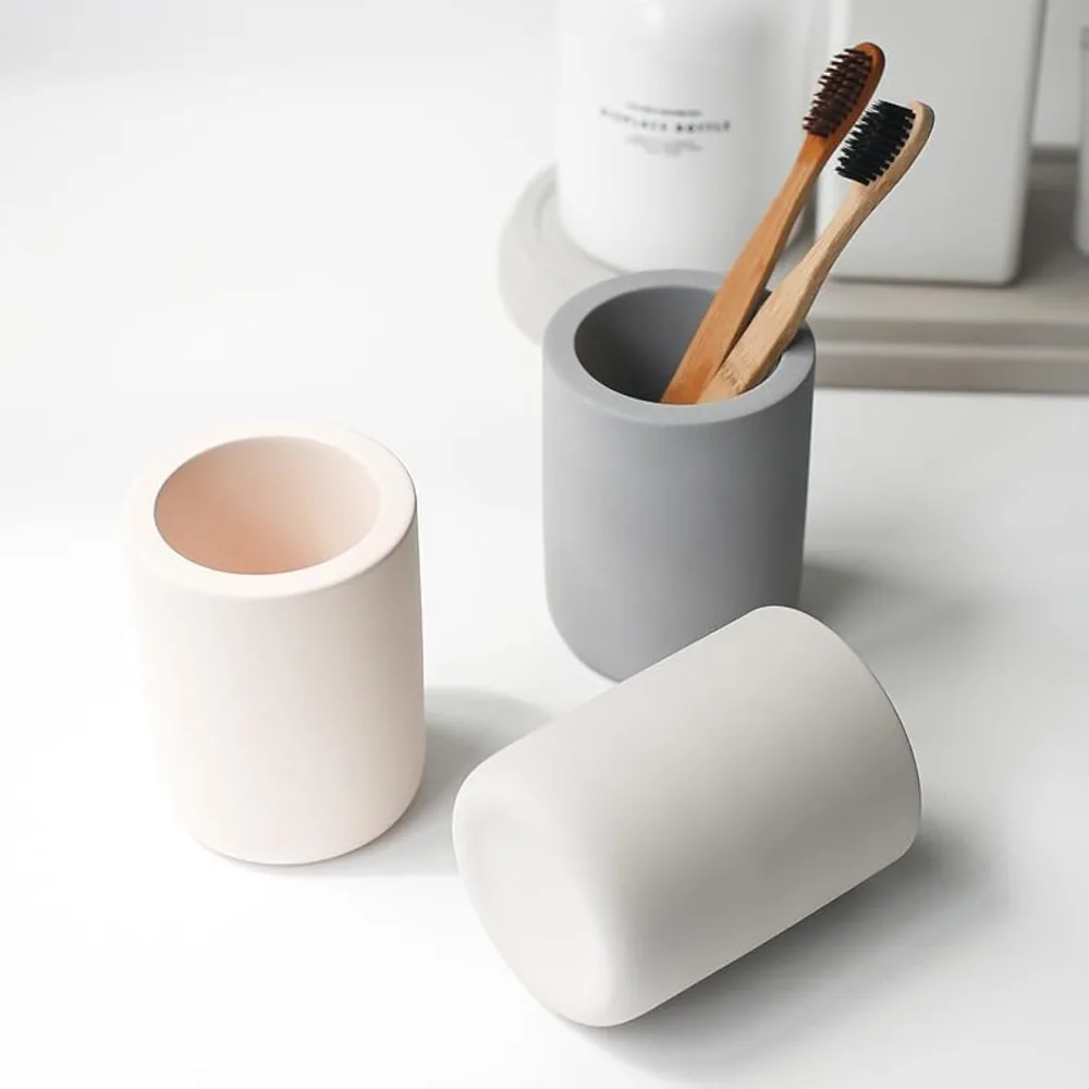 

Selegna Drying Stone Toothbrush Holder, Diatomite Toothbrush Holders for Bathroom, Quick Drying Electric Toothbrush &