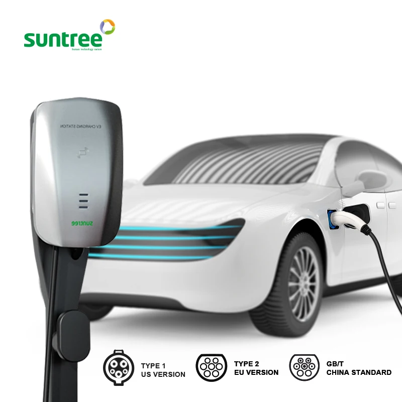 New 7KW 32A Level 1 type2  EVSE EV charger for electric car mini wallbox  charger