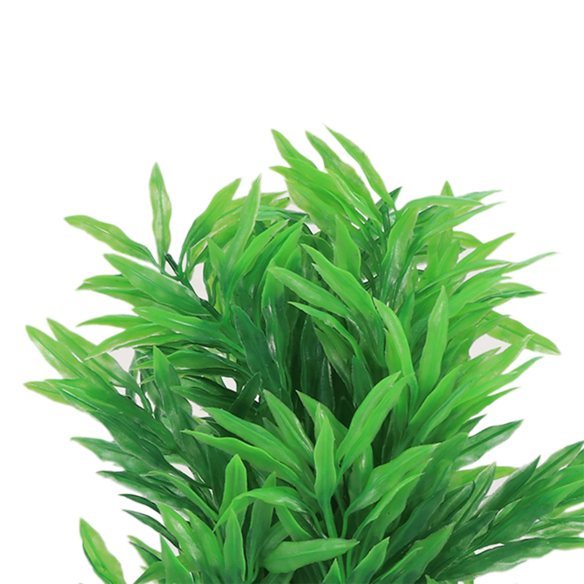 

20x14cm Green Artificial Water Aquarium Long Leaf Plant Decor Plastic Tank Plants Fish Bowl Grass for Saltwater Ceramic