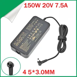 Asus-tufゲーミングチャージャー,20v, 7.5a, 150w, adp-150ch, b, 4.5x3.0mm,tufゲーム用,x571l, f571g, f5