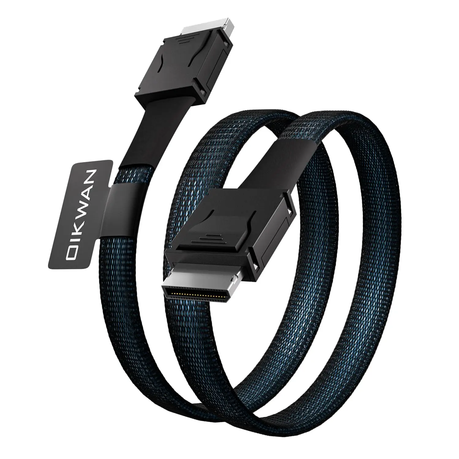 JonISerl Oculink Cable PCIe 4.0 SFF-8611 4i Male Extension Cable for Oculink eGPU onexGPU Mini PC SSD, 3.3 feet (100 cm)