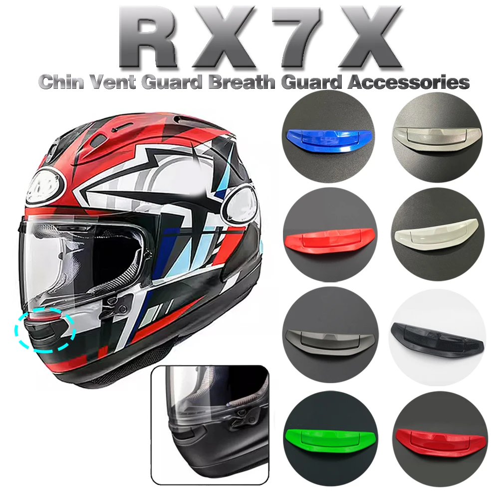 For RX7X RX-7X Motorcycle Helmet Accessories Chin Vent Guard Breath Guard Street Breath Deflector