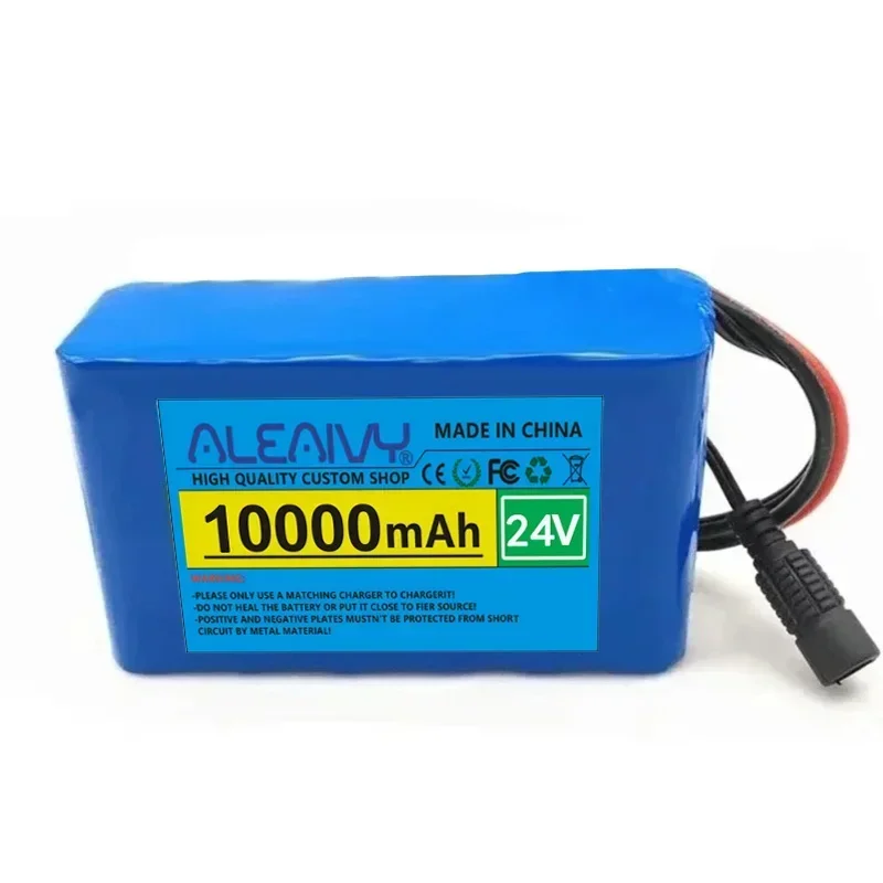 

6s2p 24V 10000mAh 18650 lithium battery rechargeable battery with BMS protection board lithium-ion battery pack with charger