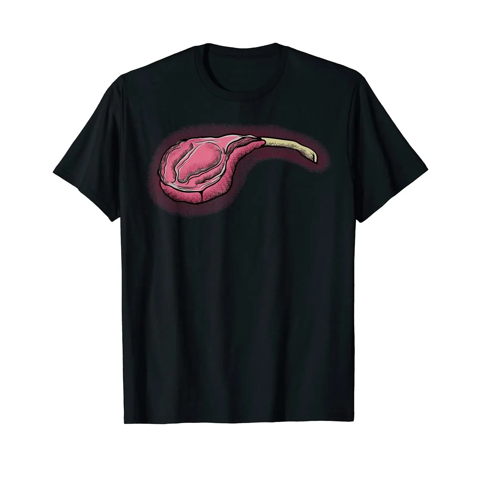 Men's Meat Tomahawk Steak and Sausages BBQ for Grilling T Shirt vintage Washed Unisex designer clothes graphic Casual Stretched