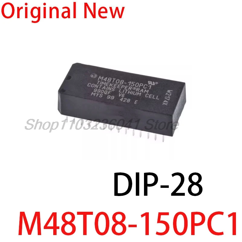 1PCS M48T08-150PC1 M48T08 M48T08-150 Direct Insert DIP-28 Clock Chip M48T08-150PCI