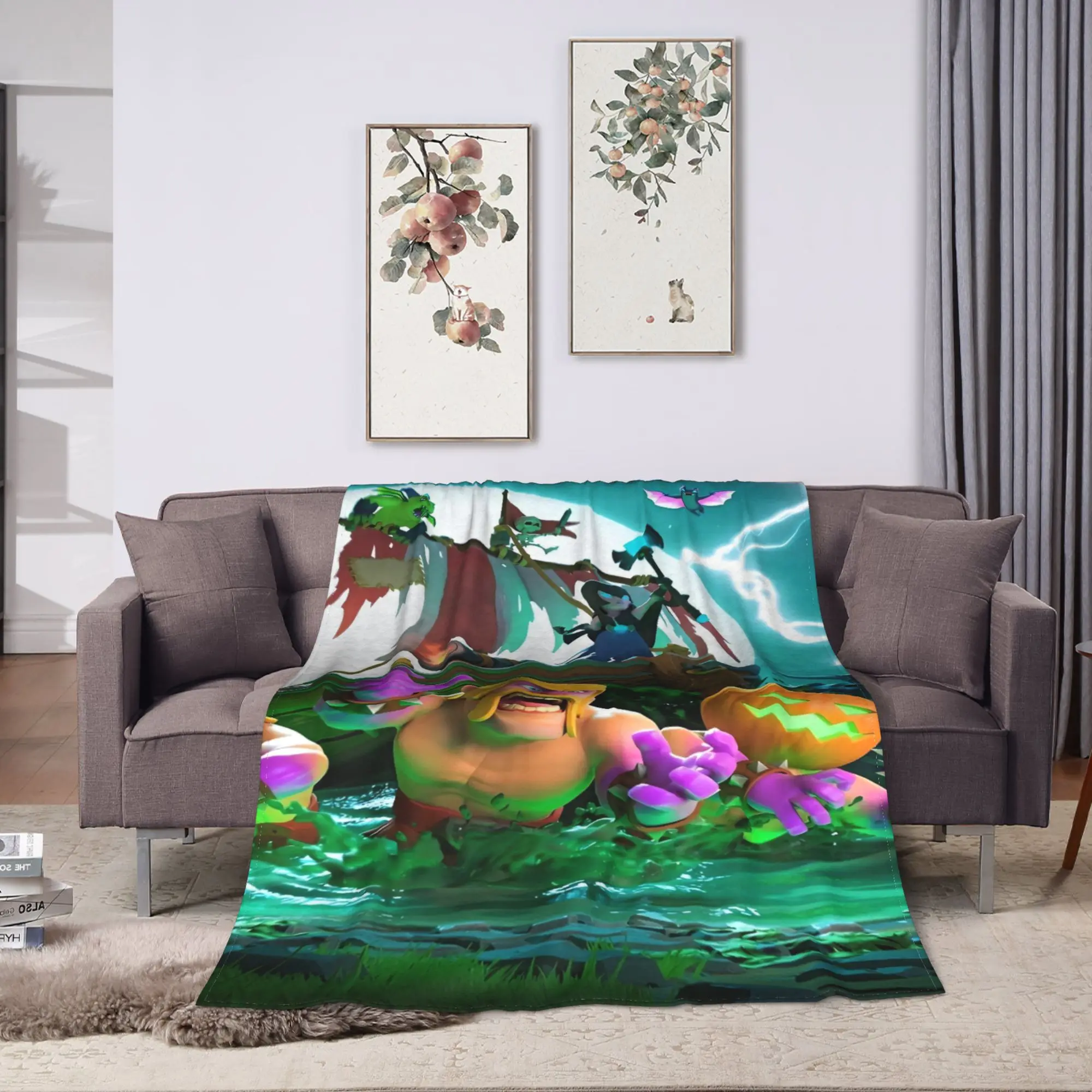 لعبة Clashs Royales الفانيلا بطانية دافئة لينة رمي بطانية لغرفة المعيشة نزهة الجدة المفرش أريكة غطاء سرير #2