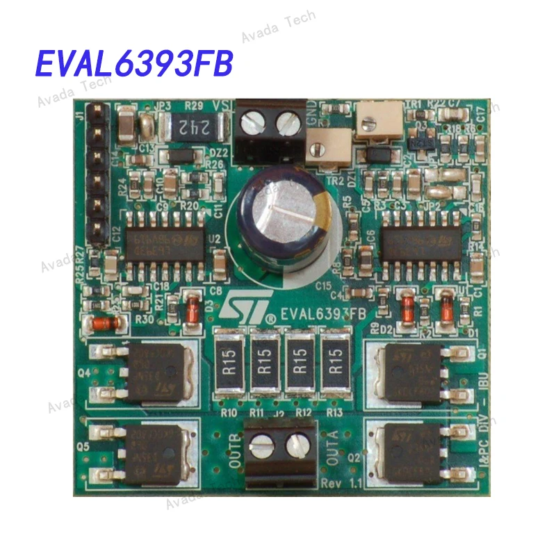 

Avada Tech EVAL6393FB Power Management IC Development Tool L6393 Half Bridge Gate Driver Board