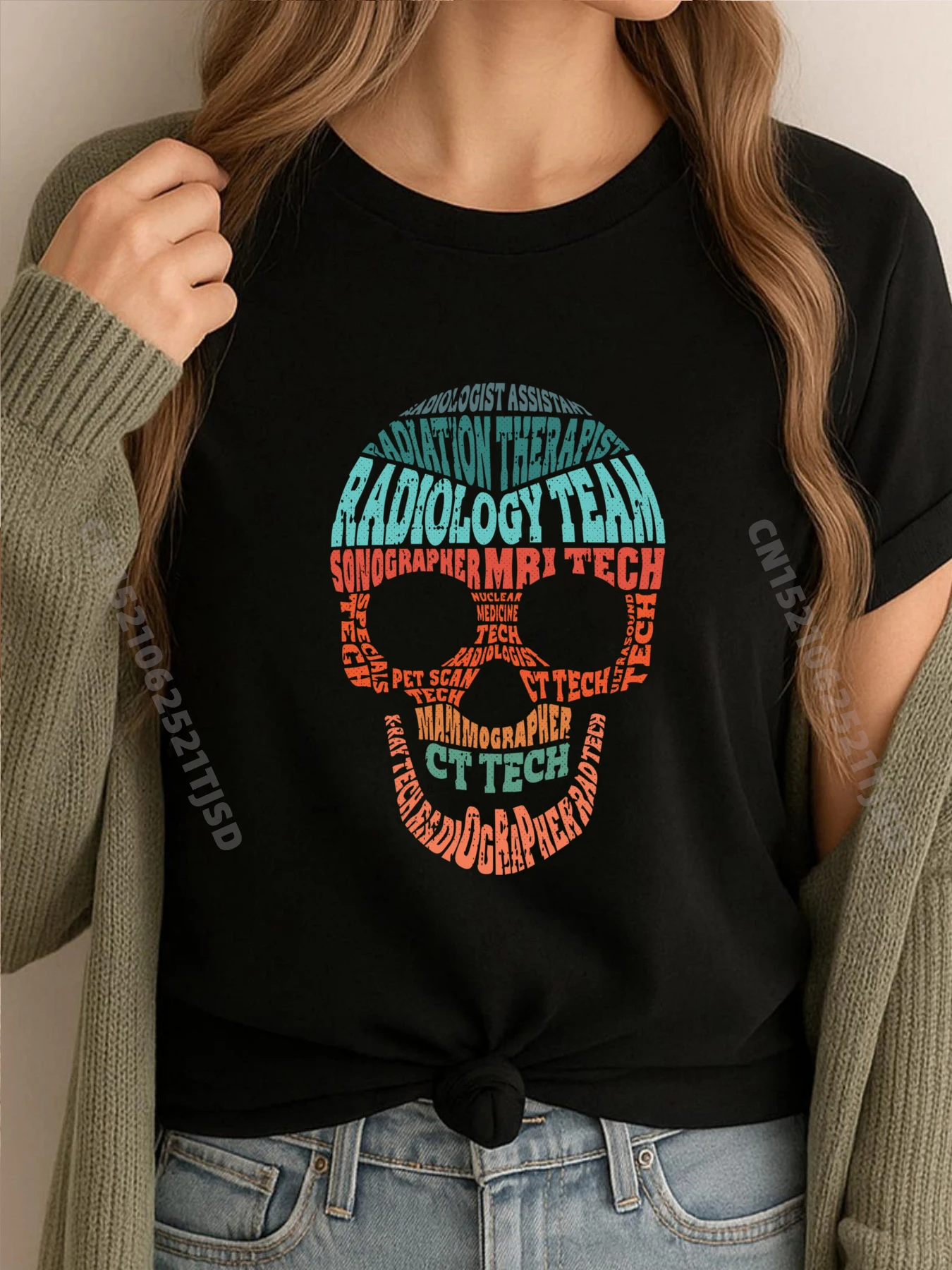 

Skull Radiologic Technologist CT RT Radiology Sonographer Free Shippping Clothes Sale Mens Tshirts Easter Sunday