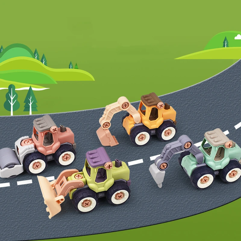 Constructions Toys Vehicles Trucks Take Apart Toys Trucks Set Excavators Building Car Toys With Drills,Best Gifts Truck Toys view 6