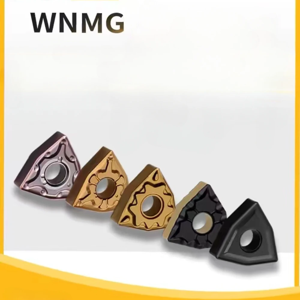 WNMG Carbide Turning Tool Insert WNMG080404 WNMG080408 WNMG080412 Blades Round Peach Shape Drilling Cutter Lath