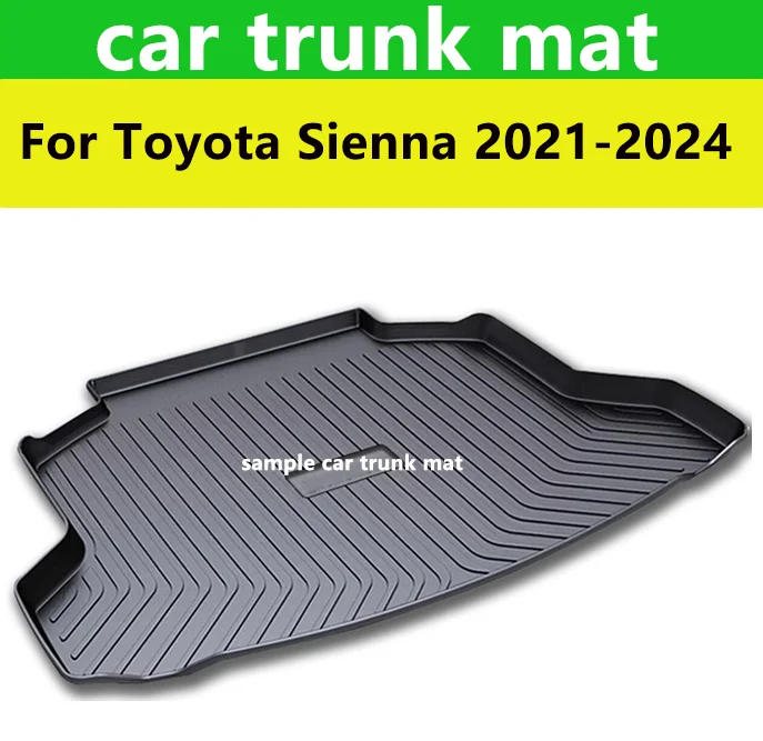 For Toyota Sienna 2021-2024 Waterproof Car Trunk Boot Seat Cover Cushion Trunk Protector Liner Mat 