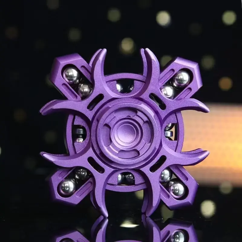 New Tiebro Gyroscope Classic EDC Toy Metal Linkage Rotating Spinner Customized Design Adult Anxiety Relief Focus Fidget Gadget