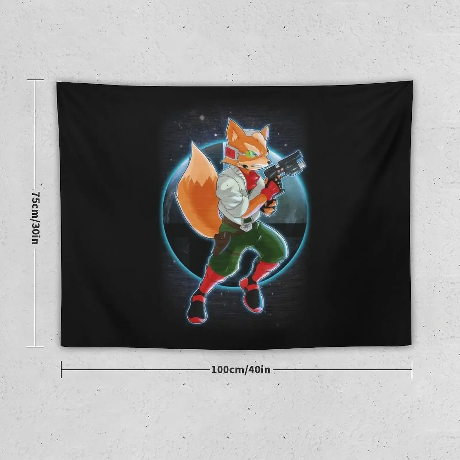 Fox McCloud Tapestry House Decorations Aesthetic Decoration Hanging Wall Tapestry